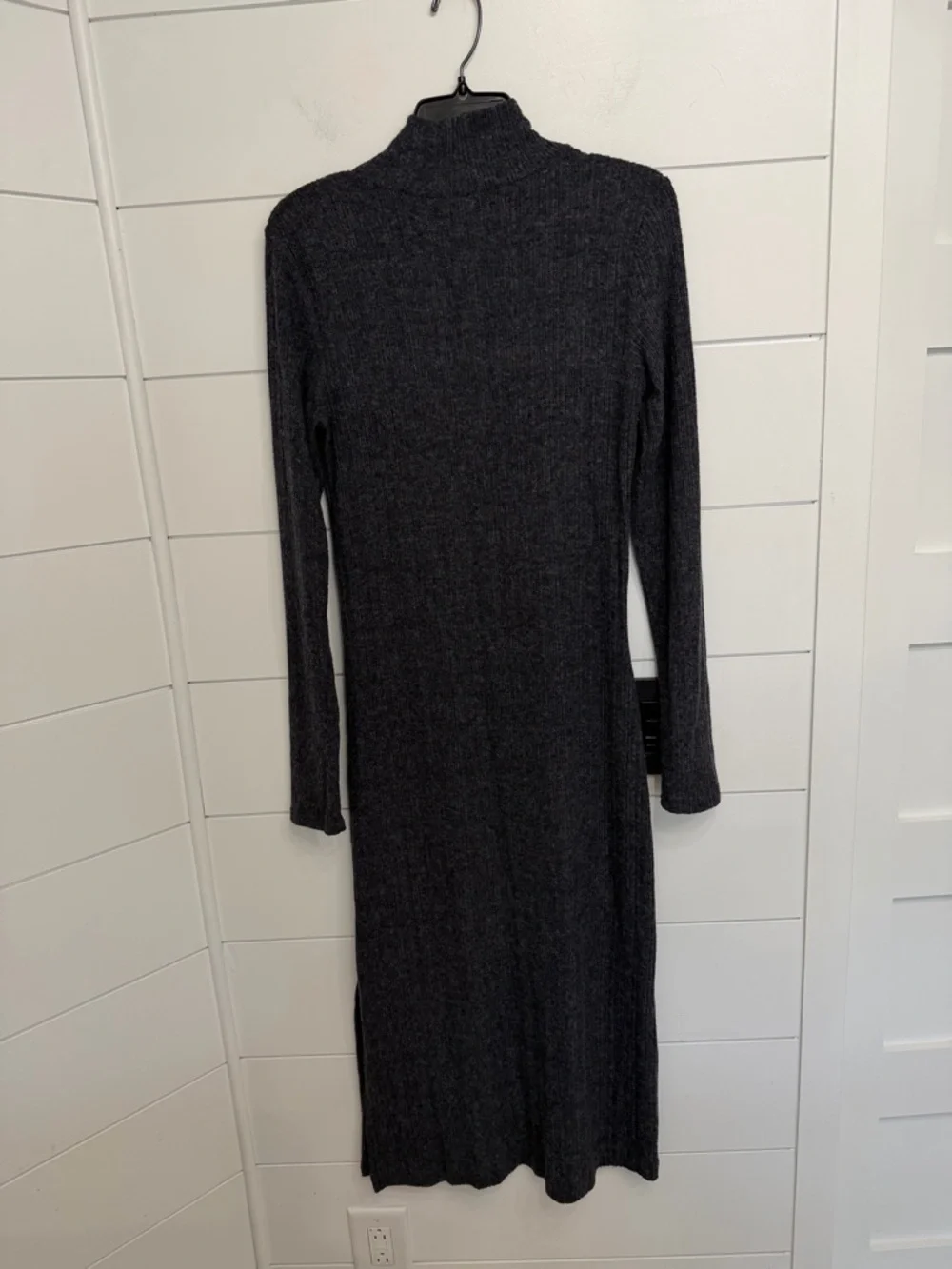 Daily Practice Anthropologie Turtleneck Side-Slit knit Midi Dress 36372 - Picture 5 of 11